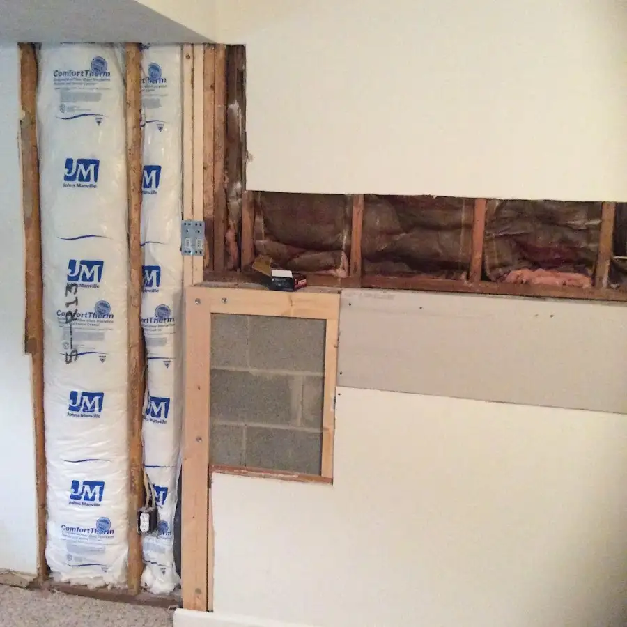 Wall insulation replacement during Structural Drying in McKees Rocks